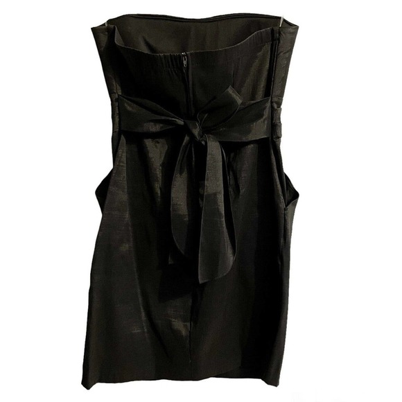 Gracie Size Large Strapless Mini Dress Black Pockets Party Minimalist We… - Picture 3 of 7